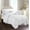 White, variant on 10-PIECE Bed-in-a-Bag Pleated Comforter Set,King/Cal King Black