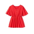 thumbnail image 2 of Woman Within Plus Size Texture Half Button Front Tunic, 2 of 3