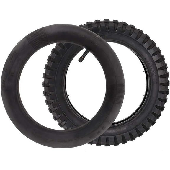 LotFancy 12.5x2.75 Tire and Inner Tube Set for Razor MX350 MX400 Dirt Rocket, x-Treme x-560, Black
