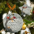 thumbnail image 5 of Ceramic Christmas Trees Ornaments, Christmas Tree Decoration, My Mind Still Talks To You Cardinal Memorial , Christmas Gifts, Decorative Hanging Ornaments - Heart, 1 Pcs, 5 of 6