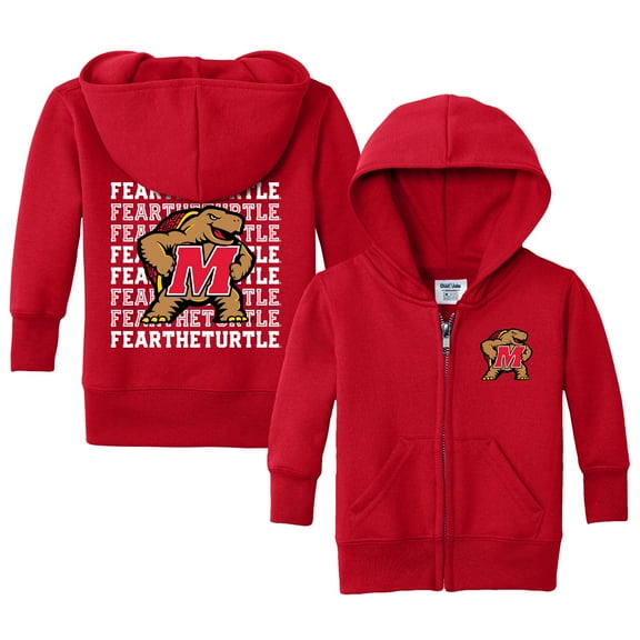 Infant Chad & Jake Red Maryland Terrapins Retro Full-Zip Hoodie Sweatshirt