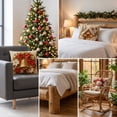 thumbnail image 3 of Christmas Indoor Decorations 2026 4 Pack Christmas Decorative Throw Pillow Covers Stereo Visual Holiday Cushion Slipcovers Pillow Cases With Hidden Zipper For Sofa, 3 of 7