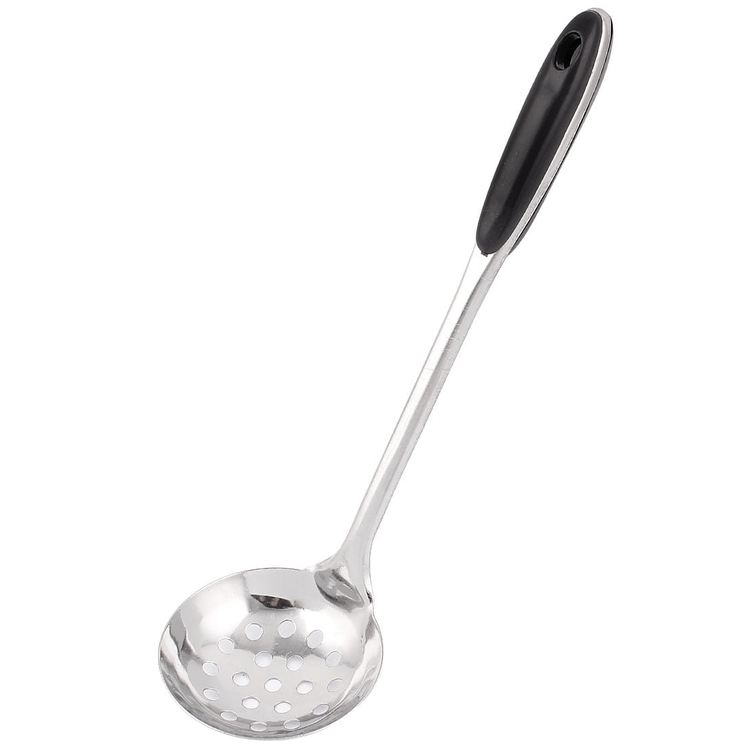 black plastic colander