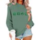 thumbnail image 5 of Ounisa St. Patrick's Day Sweatshirt for Women Clover Graphic T Shirts Patty's Day Long Sleeve Tee Tops Pullover, 5 of 6