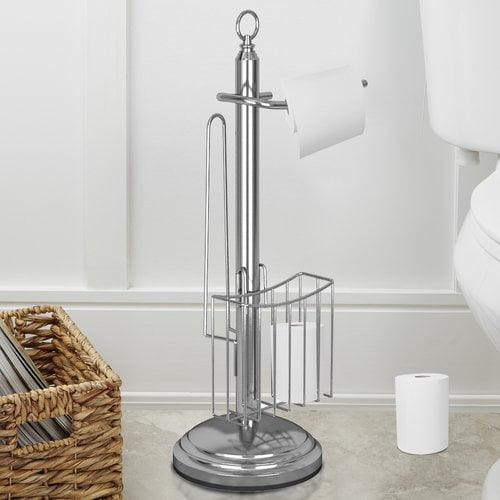 Tatara Group Free Standing Toilet Paper Holder With Storage Walmart Com Walmart Com