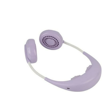 

Rechargeable Neck Fan Multi-Functional Portable Hanging Neck Fan Without Aromatherapy Massage Leaves
