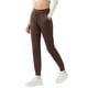 thumbnail image 3 of Pantalones de Yoga de Cintura Alta para Mujer con Puños Ajustables con Cordón y Bolsillos, Ideales para Correr, Entrenar o Ir Al Gimnasio. Marrón M, 3 of 8