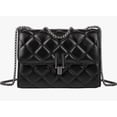 thumbnail image 1 of Bolsa Xtellar Mujer Bolso Cruzado para Mujer Pequeña, Bolsa de Mano de Piel con Cadena Metálica, Bolsas Hombro, Bandolera Color Negro, 1 of 5