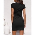 thumbnail image 4 of Vestido Camisero Negro Pequeño Jormftte WMZL-907-3, 4 of 5