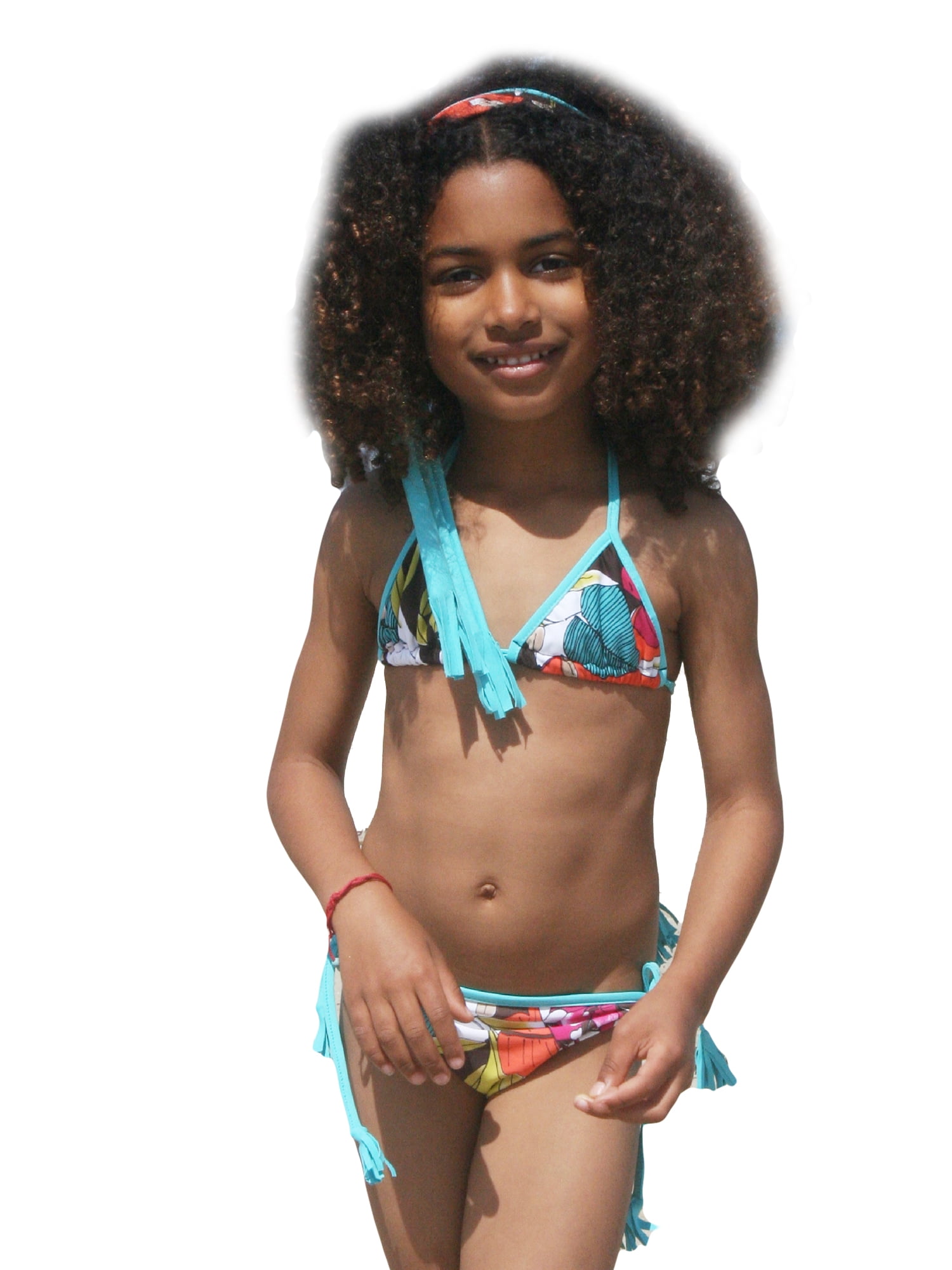 Azul Swimwear - Azul Multi Color Survivor Chic Triangle Bikini 2 Pc