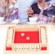 thumbnail image 5 of 4 Jugadores Cierra la Caja, Juego de Dados de Tablero de números de Madera para KTV Pub Bar Party Supplies Prop(Rojo) Cocina Fugacal NO, 5 of 7