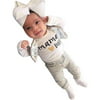 1Set Infant Baby Boys Girls Letter Print T-shirt Tops+Pants Outfits Clothes
