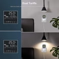 thumbnail image 5 of Medidor de consumo de energía de doble tarifa, medidor de energía Maxcio Socket con pantalla LCD Protección contra sobrecarga Medidor de consumo de energía Wattmeter 3680w Max 2 Pac. Afortunado Sencillez, 5 of 5