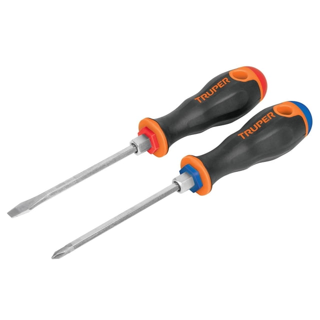 Juego de Desarmadores 1/4x4 Mango Comfort Grip Truper DUO-1/4X4B