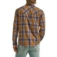 thumbnail image 2 of Wrangler® Men's and Big Men's Regular Fit Long Sleeve Fashion Twill Plaid Shirt, Sizes S-2XL, 2 of 3