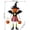 Style D, variant on Halloween Pumpkin Man Wrought Iron Yard Statues, 20 inch Weatherproof Metal Jack-O'-Lantern Magician & Witch Outdoor Halloween Lawn Porch Decor with Pumpkin Bucket