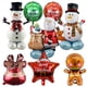 thumbnail image 4 of Globo de aluminio navideño 2025 con forma de Papá Noel, reno, árbol, muñeco de nieve, hombre de jengibre, decoración para fiestas navideñas, 4 of 5