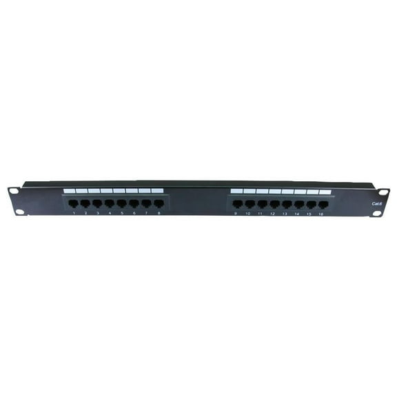 PRO SIGNAL - 16 Port 1U Cat6 Patch Panel