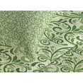 thumbnail image 4 of Ambesonne Green Quilted Bedspread Set 3 Pcs, Curly Ornate Leaf Damask, Queen Size, Pale Green Fern Green, 4 of 5