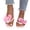 Pink, variant on 3D Orchid Flower Thong Slides, Summer Vacation Walking Slippers, Y2k Sandals, Women's Flower Flat Sandals Cute Square Toe Flip Flops Thong Dressy Vacation Summer 2026 Slides Shoes, Pink 5.5