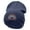 Navy, variant on Basketball Basket Logo Embroidered 12 Inch Long Knitted Beanie - Black OSFM