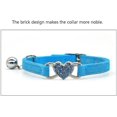thumbnail image 1 of Collar para gatos, collar para gatos ajustable de terciopelo suave con campana, bonito suministro para mascotas, se adapta a la mayoría de gatos y perros pequeños, 1 of 3