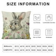 thumbnail image 6 of Acheng Easter Pillow Covers Truck Bunny Eggs Rabbit Flower Easter Decorations Spring Outdoor Pillows Decorative Throw Pillows Cases Farmhouse Decor Cushion Covers for Home Sofa,Set of 2 White, 6 of 6