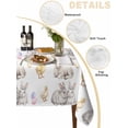 thumbnail image 5 of Happy Easter Suqare Tablecloth - 60 x 60 Inch, Spring Bunny Chickens Lambs Easter Eggs Waterproof & StainResistant Tablecloth, Washable Oil-proof Table Cover for Dining/Party/Wedding/Camping/Buffet, 5 of 9