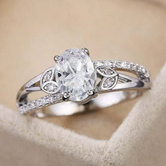 Fashion Engagement Finger Rings for Women Exquisite Anniversary Gifts