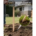 thumbnail image 4 of Wooden Garden Stakes, 25 Pcs 48x0.75x0.75 in Survey Grading Stakes, Garden Ground Stake with Sharp Point, Fir Wood Plant Support Stake, Sign Posts for Silt Fence Backyard Boundaries Baselines, 4 of 12