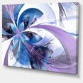 thumbnail image 2 of Symmetrical Fractal Flower in Blue - Floral Canvas Art Print, 2 of 3