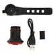 thumbnail image 1 of MEROCA WR25 Luz trasera de inducción para bicicleta inteligente Luz de advertencia de detección de freno recargable por USB (Luz trasera montada en tija de sillín WR25 negra [alto brillo 100 lm]), 1 of 8
