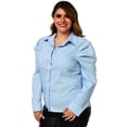 thumbnail image 2 of Camisa talla extra con manga bombacha, modelo 3217 (azul) azul cielo 38 Roman Fashion Camisa extra 3217, 2 of 5