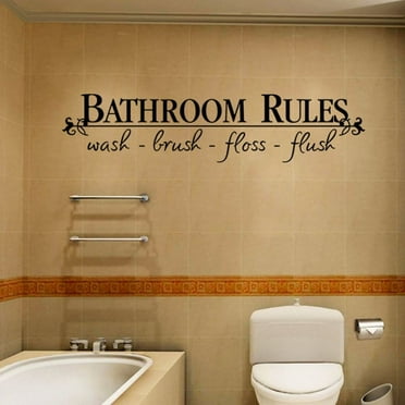 Decalgeek Removable DIY Wall Sticker Mural Home Decal Decor For Bathroom