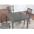 thumbnail image 5 of PAPROOS Solid Wood Dining Table, 30'' Height Square Kitchen Table for Small Space, Farmhouse Acacia Wooden Dinner Table for 4, Gray(Only Table), 5 of 6