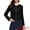 Black, variant on DARING DIVA Faux Suede Collarless Long Sleeve Trendy Outerwear XS Black
