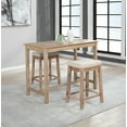 thumbnail image 1 of Linon Claridge Wood Counter Height Pub Table, 36" Tall, Distressed Acacia Brown Finish, 1 of 4