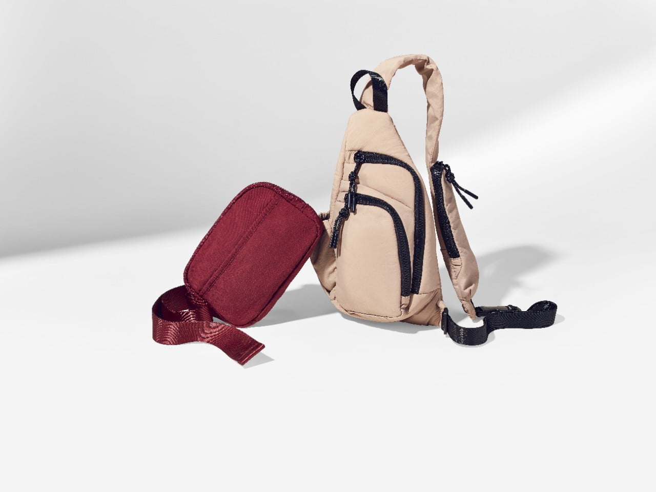 Athletic Works Women's Crossbody Sling Bag, Mocha Delight