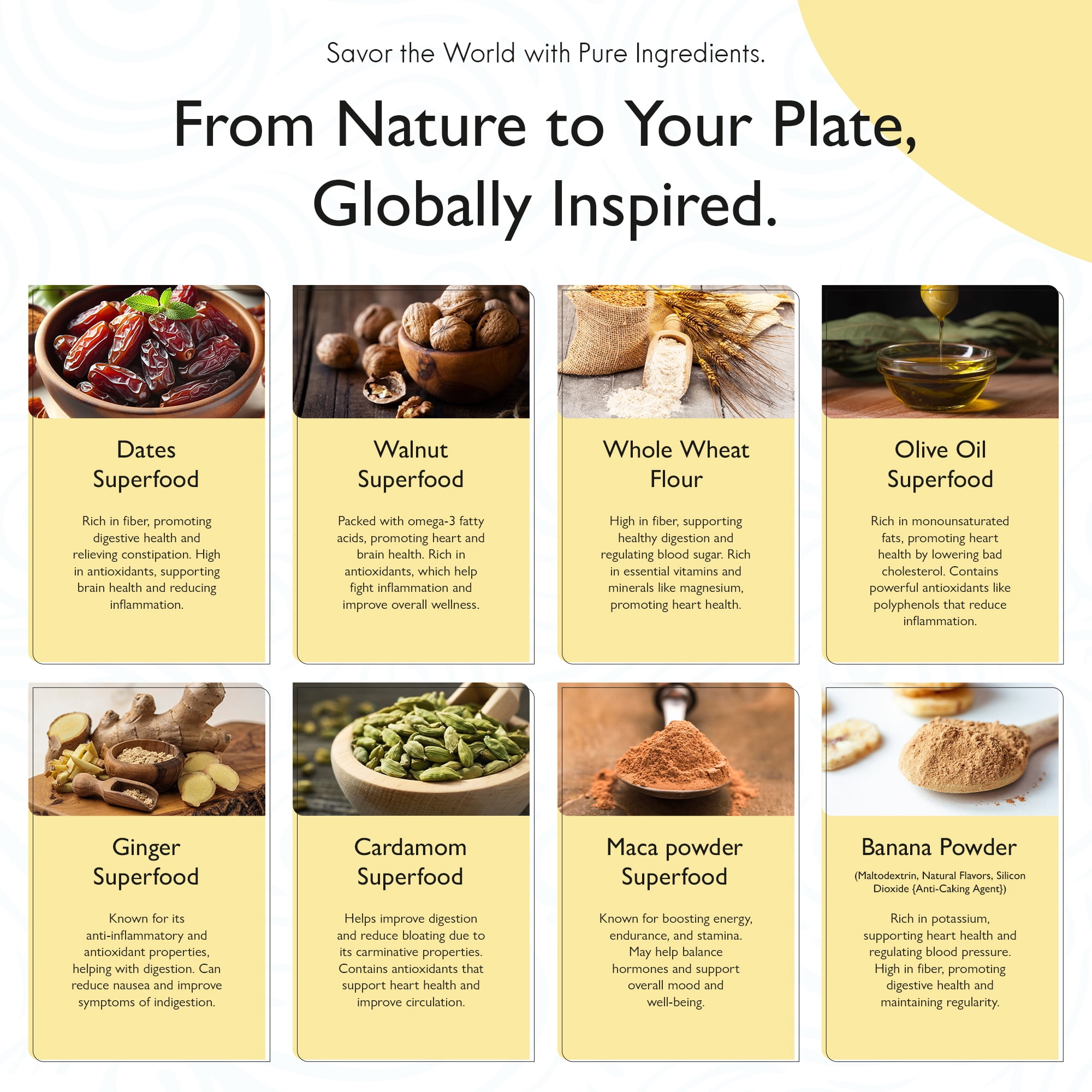Darious Snack Co. Vegan Banana Date Swirls for Coffee & Tea Treat, Delicious Breakfast Cookies, Slightly Sweet and Savory, All Natural Ingredients, Holiday Food Gifts, 6 Pack - 5 oz Each Bag