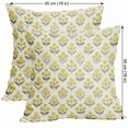 thumbnail image 4 of Floral Throw Pillow Covers 18 X 18 Inch, Spring Plant Print Linen Cushion Case for Living Room Sofa Couch, Easter Decoration Flower Pillow Sham for Home Decor Home Bedroom Easter Decorations 1pcs A, 4 of 7