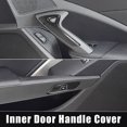 thumbnail image 3 of Unique Bargains 2Pcs Car Interior Door Handle Sticker Cover for Chevrolet Corvette C7 2014 2015 2016 2017 2018 2019 Carbon Fiber Pattern, 3 of 6