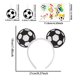 thumbnail image 3 of Set de animación para aficionados al fútbol: diadema, pendientes y pegatinas, ligeros, para partidos, fiestas y celebraciones deportivas, 3 of 6