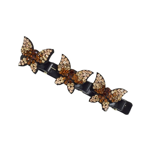 Flequillo sin mariposa, horquilla para trenzar de doble capa, horquilla rota, flequillo para la frente, accesorio para el cabello, pinza lateral, accesorios para el cabello