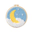 thumbnail image 1 of preciosos s de agujas perforadoras de paisaje con y estrellas, incluye bolígrafos de con perforadora ajustable para niños, adultos , re Gloria Punch Embrodiery Starter, 1 of 4