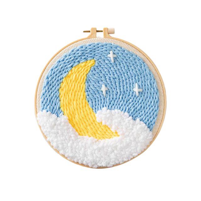 preciosos s de agujas perforadoras de paisaje con y estrellas, incluye bolígrafos de con perforadora ajustable para niños, adultos , re Gloria Punch Embrodiery Starter