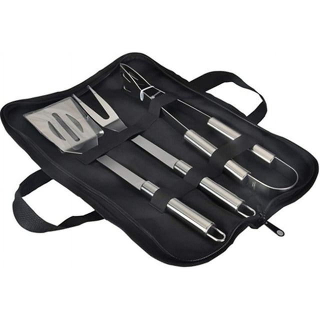 3 Pcs Bbq Tool, Stainless Steel Bbq Tools Sets Kitchen Utensil Set Bbq Grill Tools Kit Barbecue Accessories With (3 Pcs)
