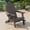 Brown, variant on ACEGOSES Foldable Outdoor Adirondack Chair with Cup Holder,Weather Resistant HDPE Plastic for Patio, Fire Pit, Deck, White
