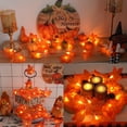 thumbnail image 2 of TETOU 4pcs Maple Leaves String Light Orange Maple Garland 40Ft 80Leds in total Fall Thanksgiving Halloween Decoration, 2 of 6