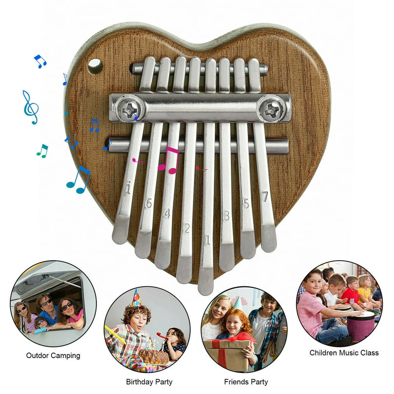 EQWLJWE Mini Kalimba Thumb Piano,8 Key Mini Thumb Piano for Kids