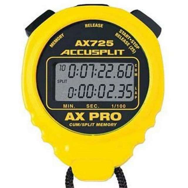 Olympia Sports TL004P ACCUSPLIT AX725 Pro Timer - Yellow